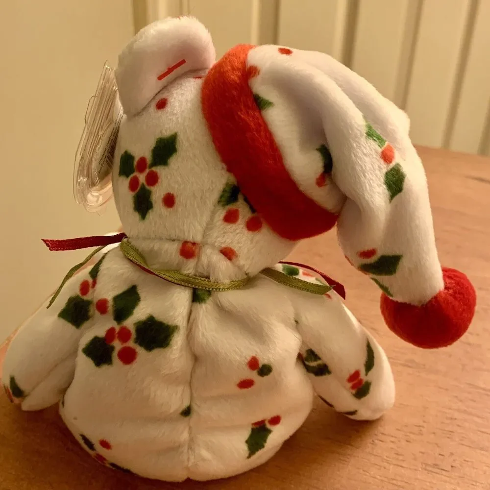 Vintage CHRISTMAS TY‎ BEANIE BABY 1998 Holiday Teddy